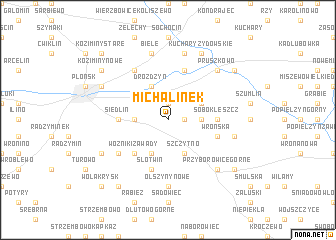 map of Michalinek