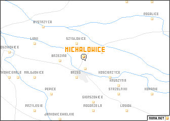 map of Michałowice