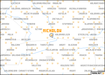 map of Michałów