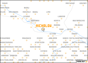 map of Michałów