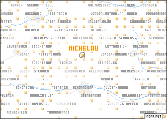 map of Michelau