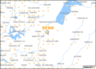 map of Mi-chih