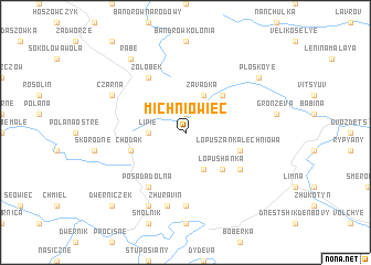 map of Michniowiec