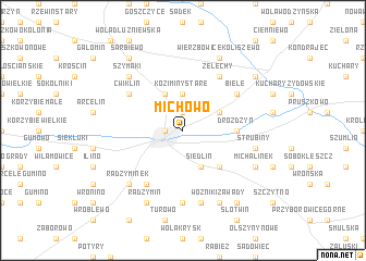 map of Michowo