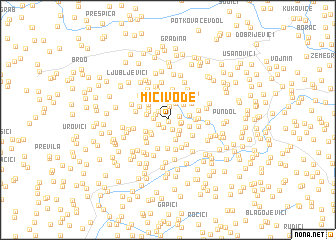 map of Mičivode