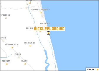 map of Mickler Landing