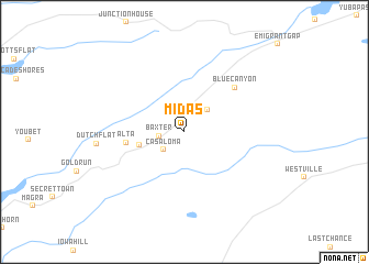 map of Midas