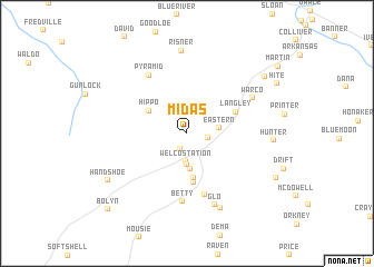 map of Midas