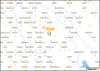 map of Mīda