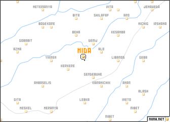 map of Mīda