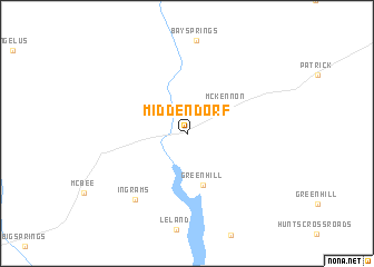 map of Middendorf