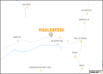 map of Middlebrook