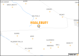 map of Middlebury