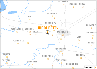 map of Middle City