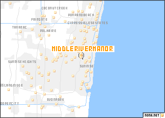 map of Middle River Manor