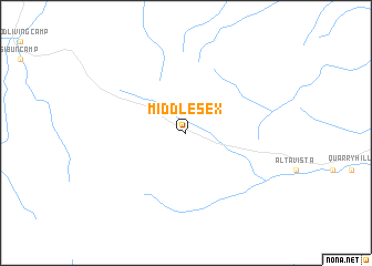 map of Middlesex