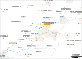 map of Middletown