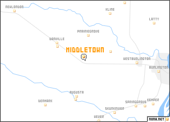 map of Middletown