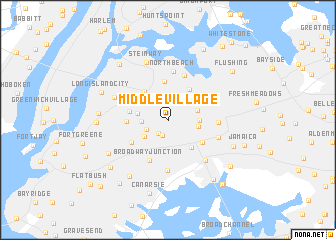 map of Middle Village