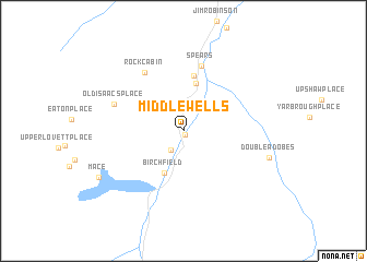 map of Middle Wells