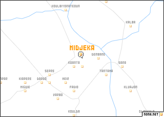 map of Midjéka