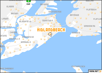 map of Midland Beach