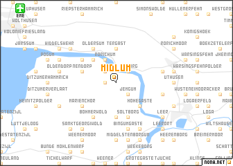 map of Midlum
