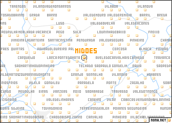 map of Midões