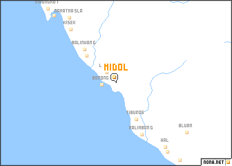 map of Midol