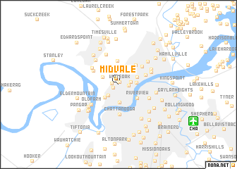 map of Midvale