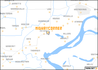 map of Midway Corner