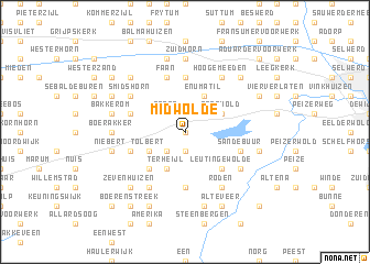 map of Midwolde