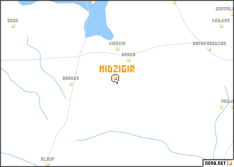 map of Midzigir