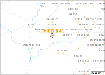 map of Miechów