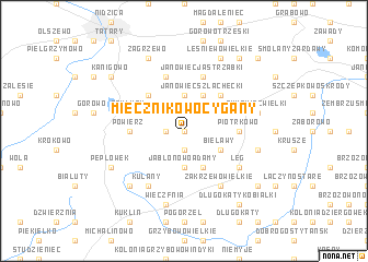 map of Miecznikowo Cygany