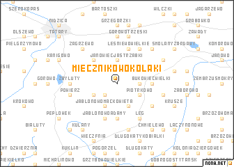 map of Miecznikowo Kołaki