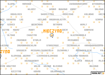 map of Mieczyno