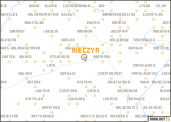 map of Mieczyn