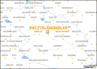 map of Mieczysławka Wólka