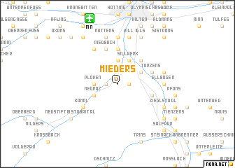 map of Mieders