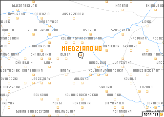 map of Miedzianowo