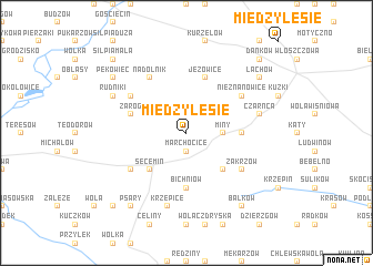 map of Międzylesie