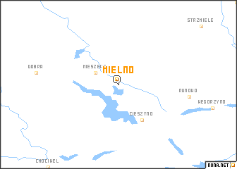 map of Mielno
