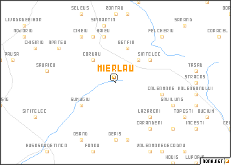 map of Mierlău
