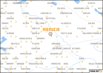 map of Mierucie