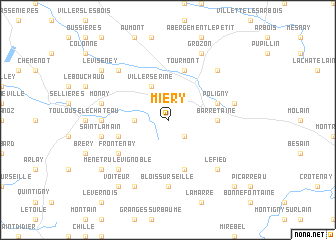 map of Miéry