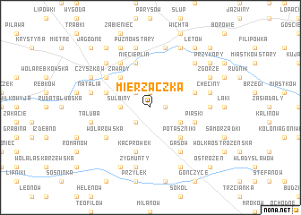 map of Mierzączka