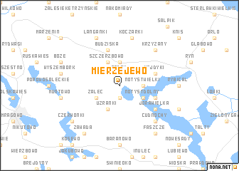 map of Mierzejewo