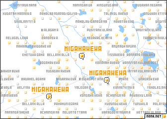 map of Migahawewa