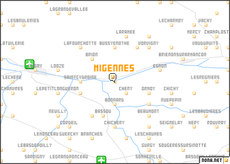 map of Migennes